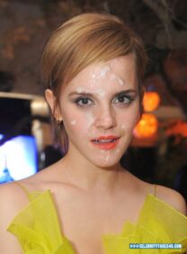 Emma Watson Cum Facial Porn Fake 002