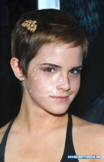 Emma Watson Cum Facial Porn Fake 004