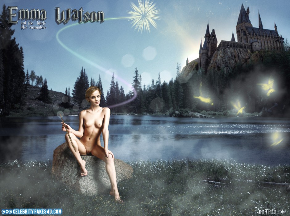 Emma Watson Fake, Harry Potter, Naked Body / Fully Nude, Nude, Outdoor, Series, Tits, Porn