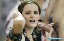 Emma Watson Swallowing Cumslut Fake 002
