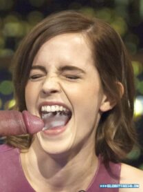 Emma Watson Swallowing Cumslut Porn Fake 001