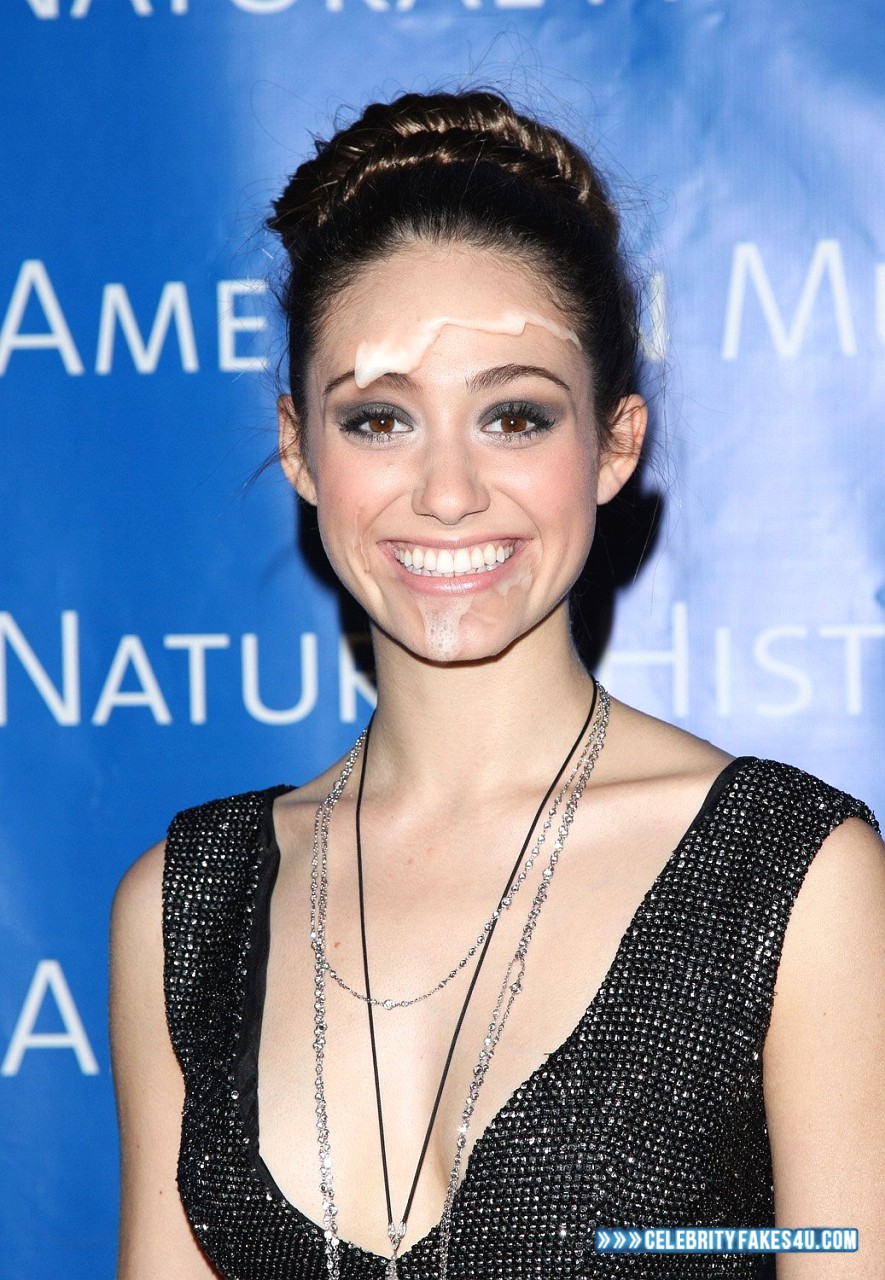 Emmy Rossum Fake, Cum Facial, Porn