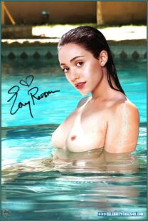 Emmy Rossum Tits Exposed Pool Naked 001