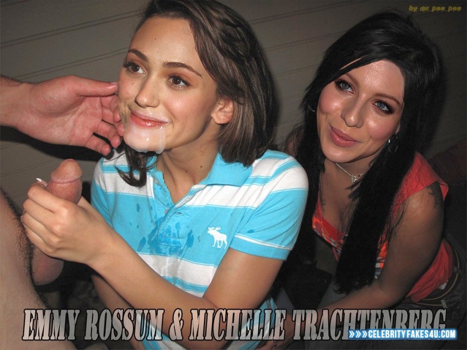 Emmy Rossum Fake, Cum Facial, Handjob, Porn