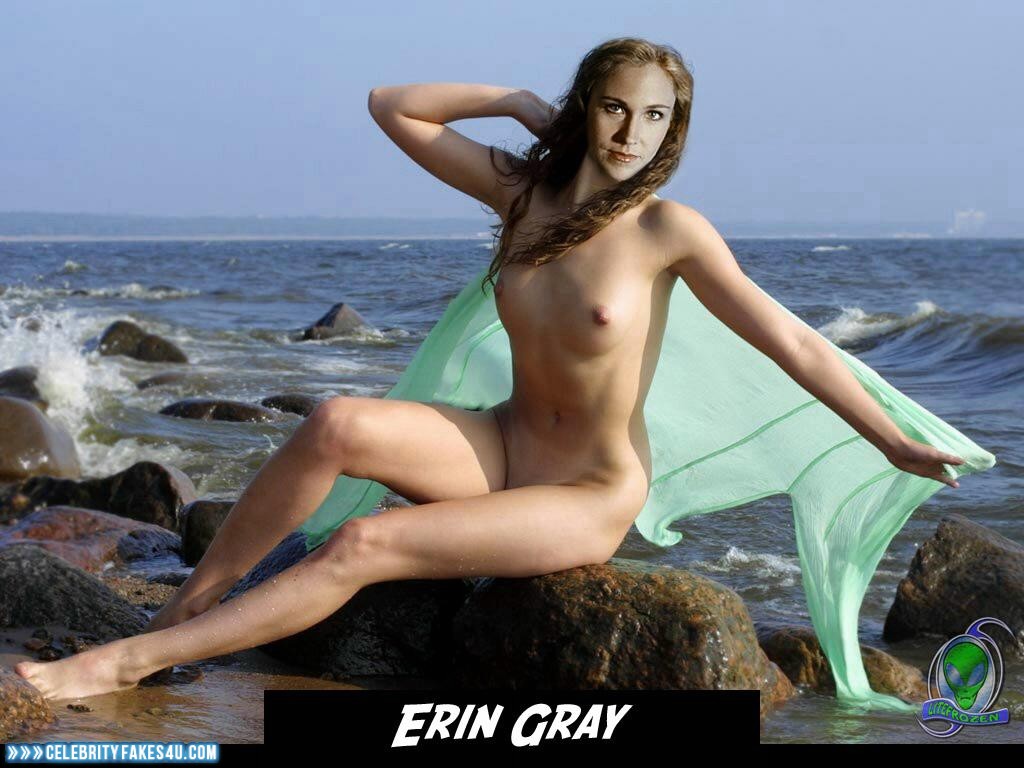 Erin Gray Fake, Beach, Nude, Outdoor, Sexy Legs, Tits, Porn