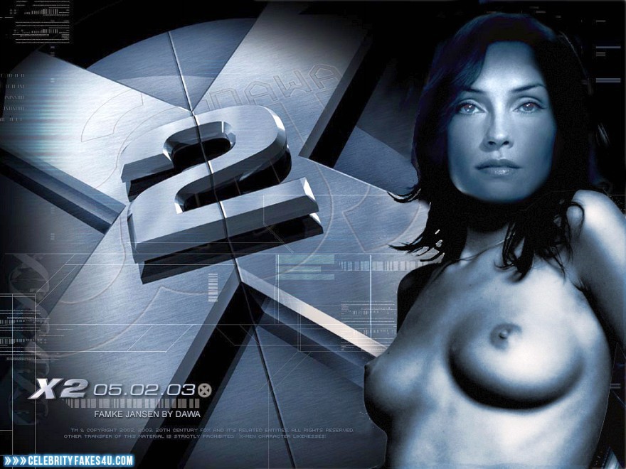 Famke Janssen Fake, Movie Cover, Nude, Series, Tits, X-Men, Porn