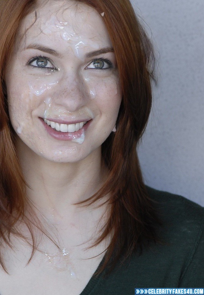 Felicia Day Fake, Cum Facial, Cumshot, Porn