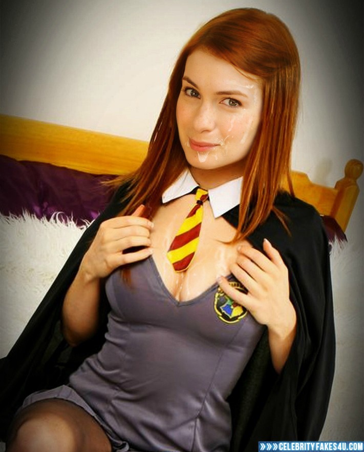 Felicia Day Fake, Cum Facial, Cumshot, Harry Potter, Horny, Readhead, Series, Porn