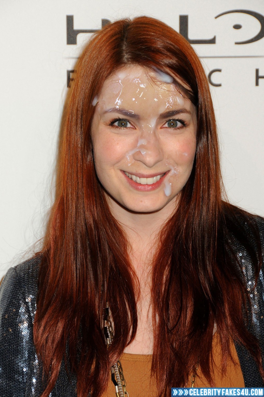 Felicia Day Fake, Cum Facial, Cumshot, Public, Porn