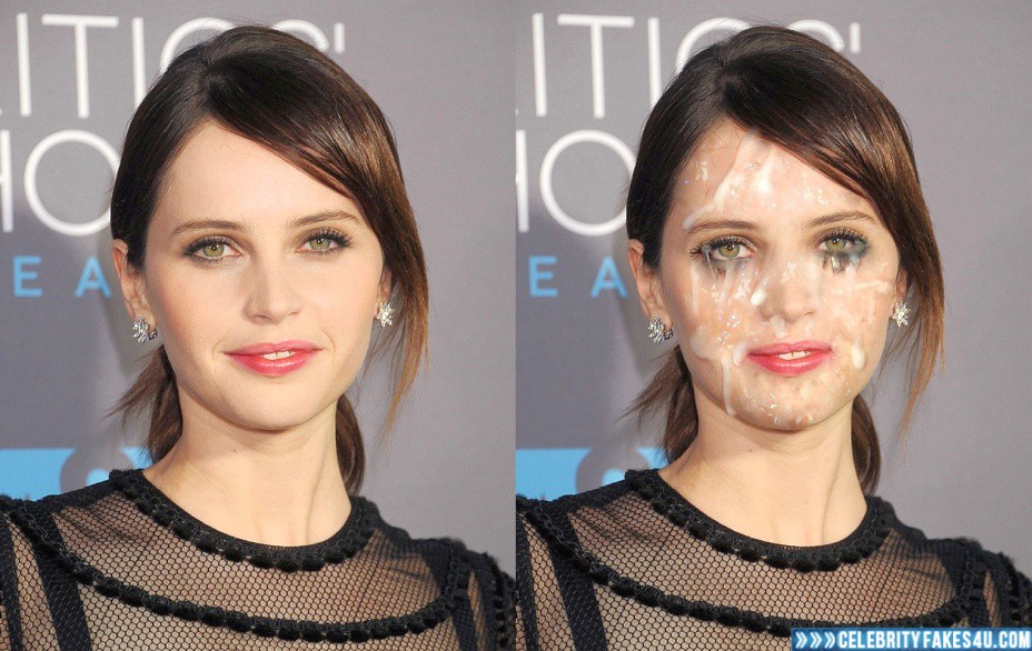 Felicity Jones Fake, Cum Facial, Cumshot, Porn