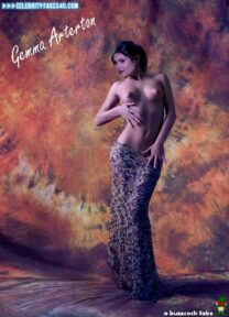 Gemma Arterton Horny Topless Naked Fake 001