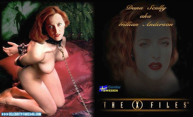 Gillian Anderson Fake, Bondage, Tits, Porn