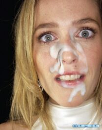 Gillian Anderson Cum Facial 003