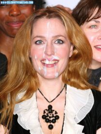 Gillian Anderson Facial Cumshot Porn 001