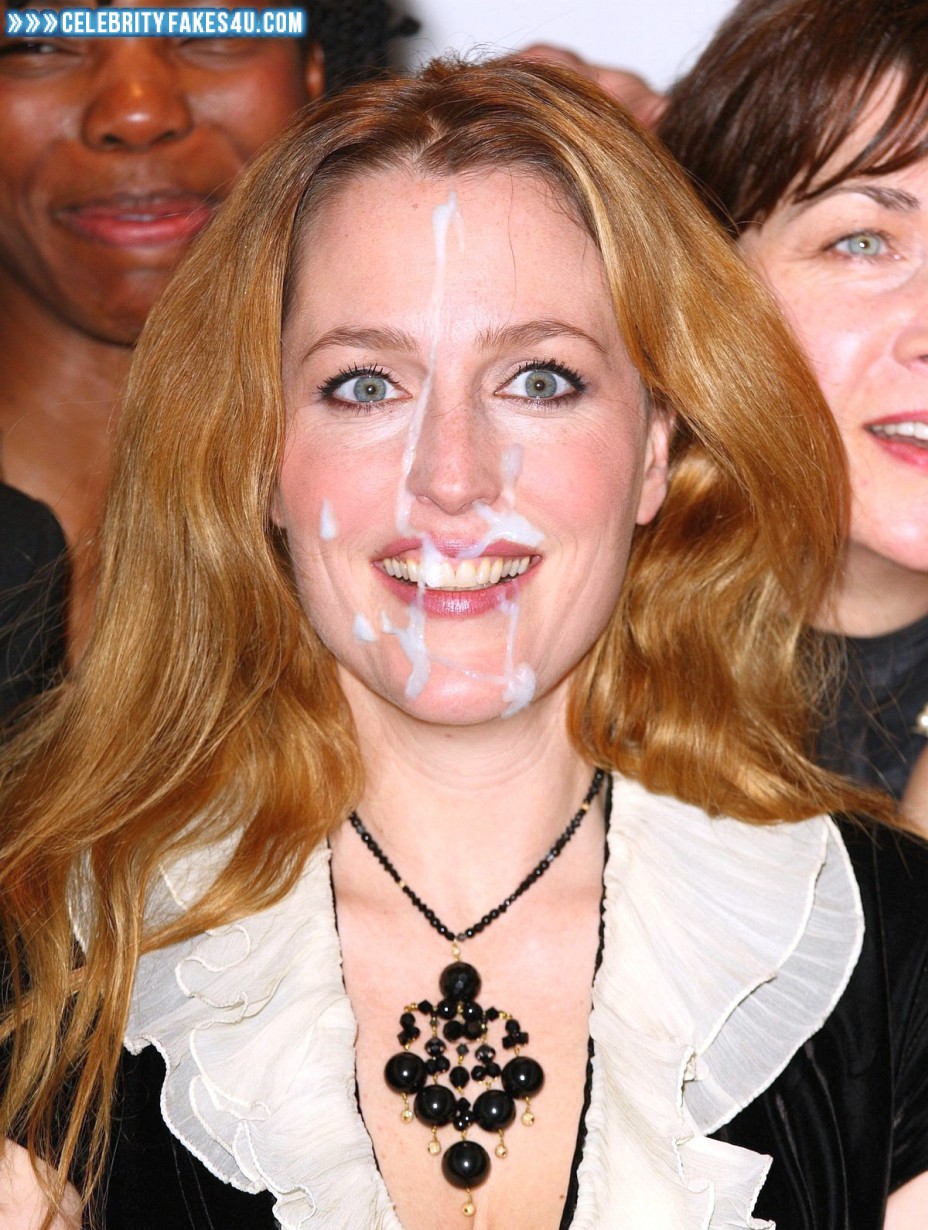 Gillian Anderson Fake, Cum Facial, Porn