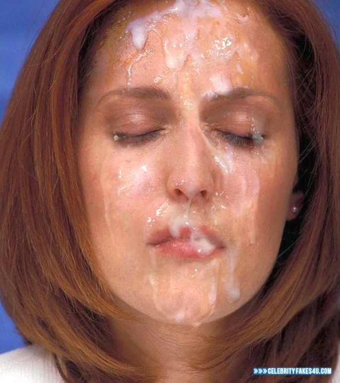 Gillian Anderson Fake, Body Cumshot, Cum Facial, Porn