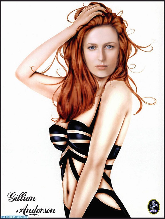 Gillian Anderson Fake, Cartoon, Nude, Porn