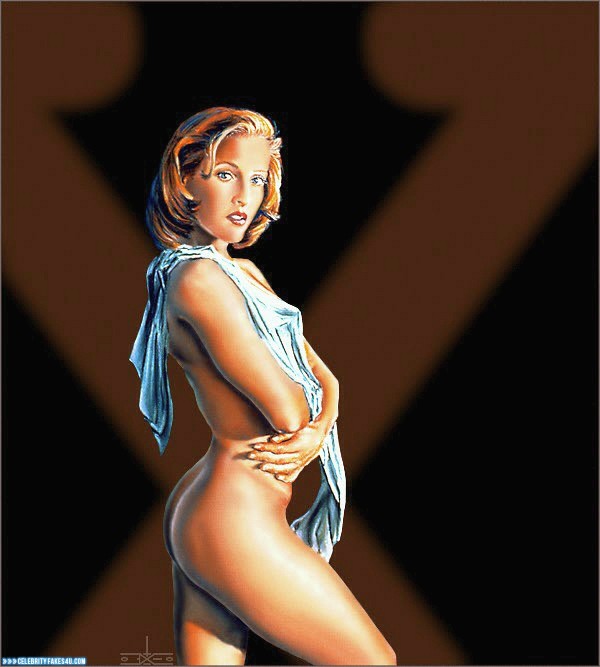 Gillian Anderson Fake, Cartoon, Nude, Porn