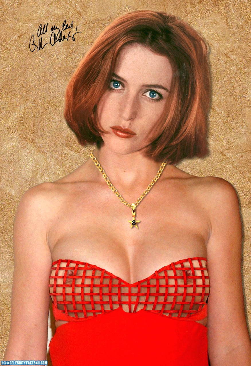 Gillian Anderson Fake, See-Thru, Porn