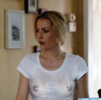 Gillian Anderson Wet See Thru Nudes 001