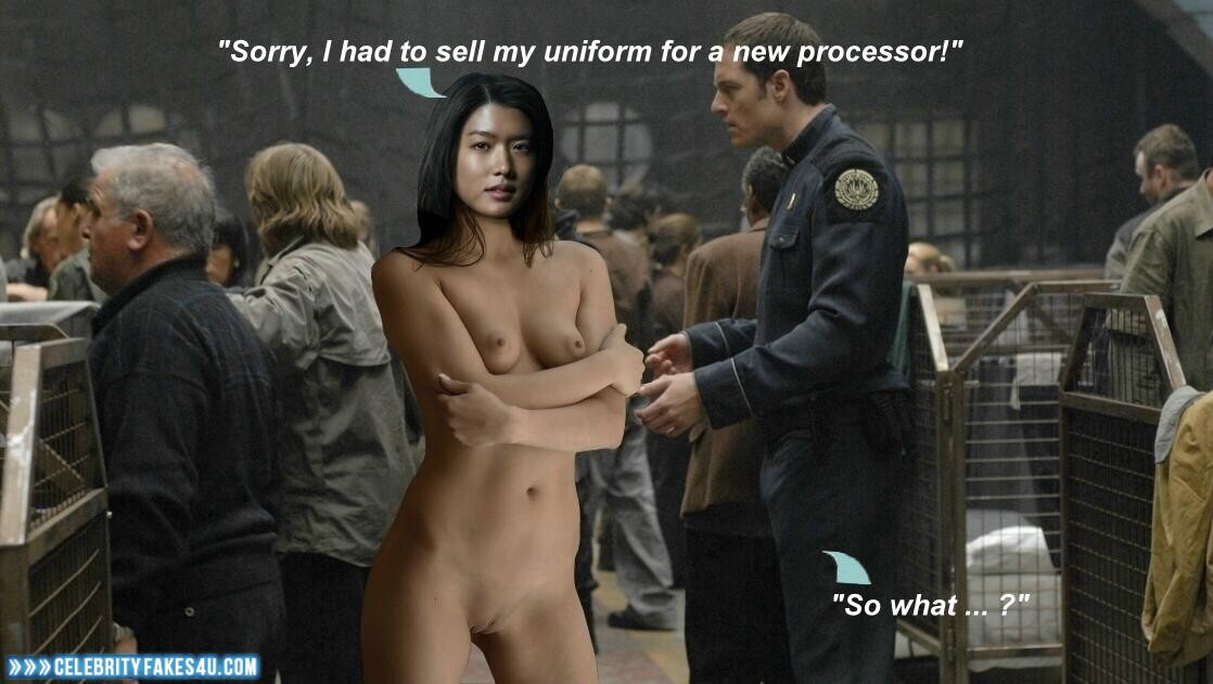 Grace Park Fake, Captioned, Naked Body / Fully Nude, Nude, Public, Series, Tits, Very Nice Tits, Porn