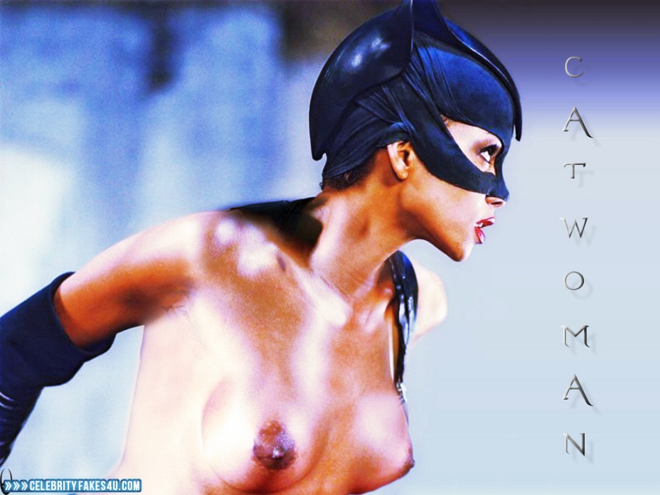 Halle Berry Fake, Catwoman, Lipstick, Nude, Series, Tits, Porn