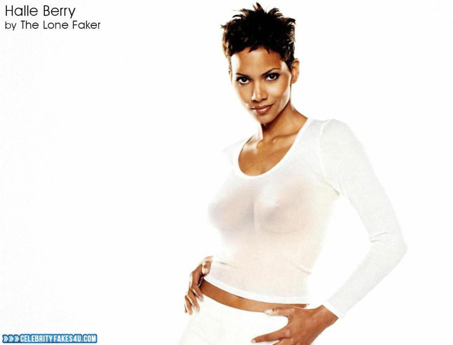 Halle Berry Fake, Horny, Nude, See-Thru, Tits, Porn