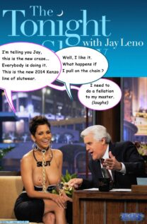 Halle Berry Tonight Show With Jay Leno Pierced Nipples Naked 001