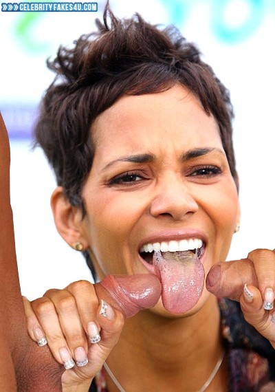 Halle Berry Fake, Cumshot, Gangbang, Handjob, Sex, Swallowing Cum, Porn