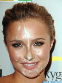 Hayden Panettiere Cum Facial Naked 001