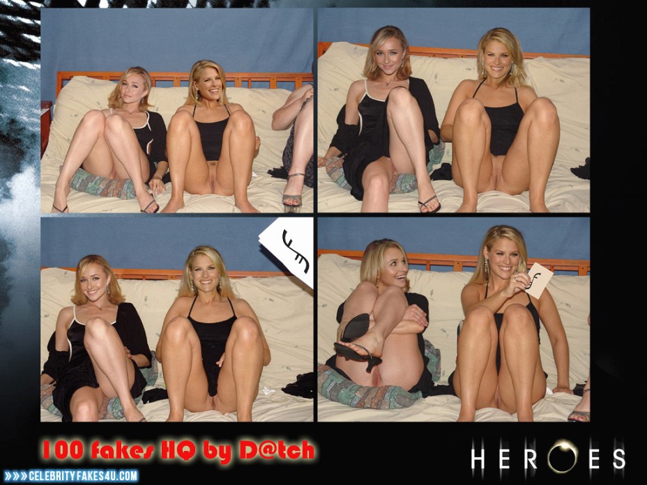 Hayden Panettiere Fake, Heroes, Lesbian, Pantiless, Upskirt, Porn