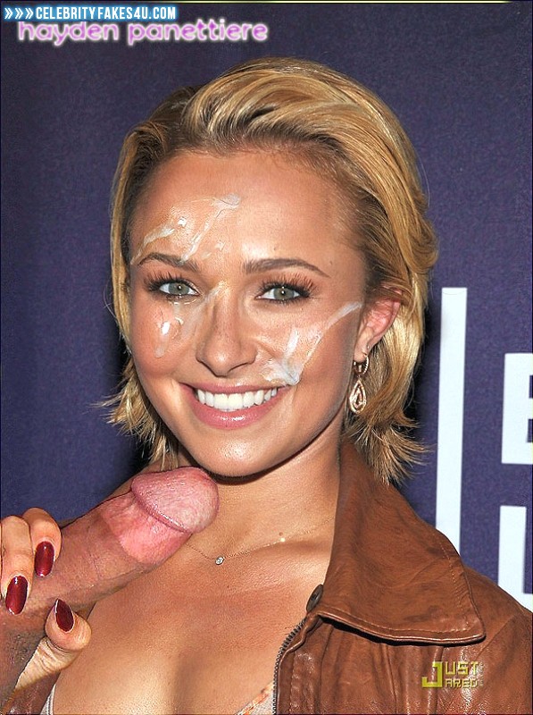 Hayden Panettiere Fake, Cum Facial, Handjob, Porn