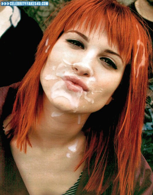 Hayley Williams Fake, Cum Facial, Swallowing Cum, Porn