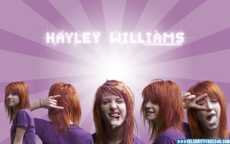 Hayley Williams Fake, Cum Facial, Licking Cum, Swallowing Cum, Porn
