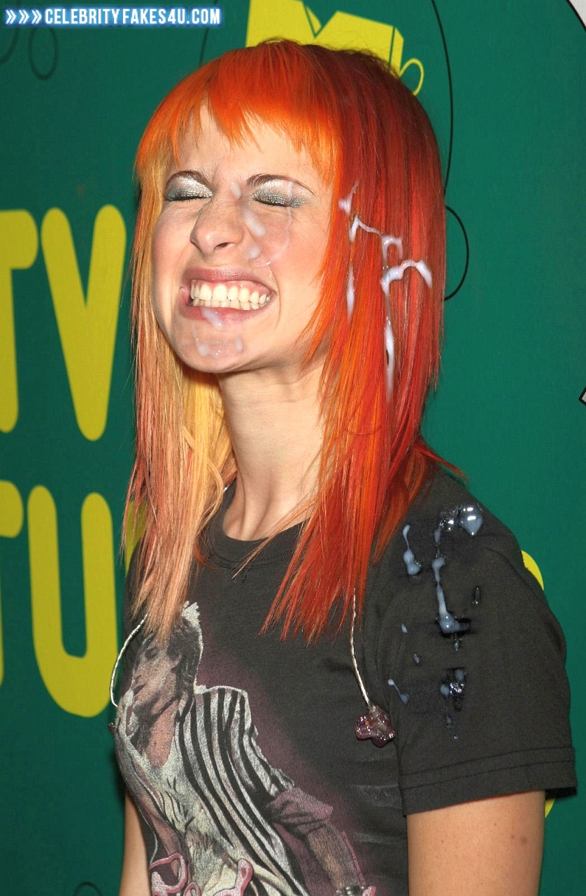 Hayley Williams Fake, Cum Facial, Public, Red Carpet Event, Porn