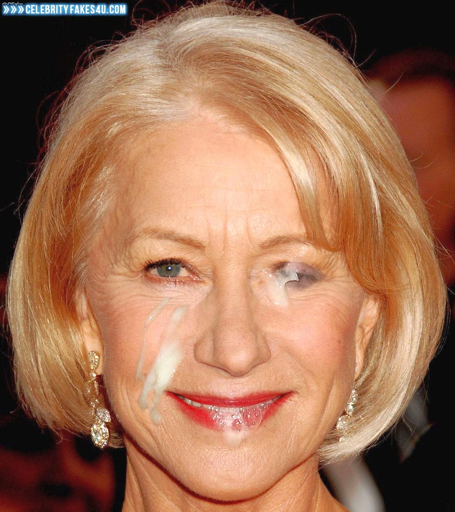 Helen Mirren Fake, Blonde, Cum Facial, Porn