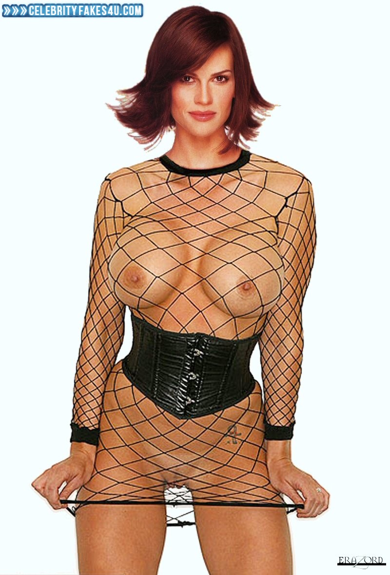 Hilary Swank Fake, Big Tits, Fishnet Stockings, Lingerie, Stockings, Tits, Porn