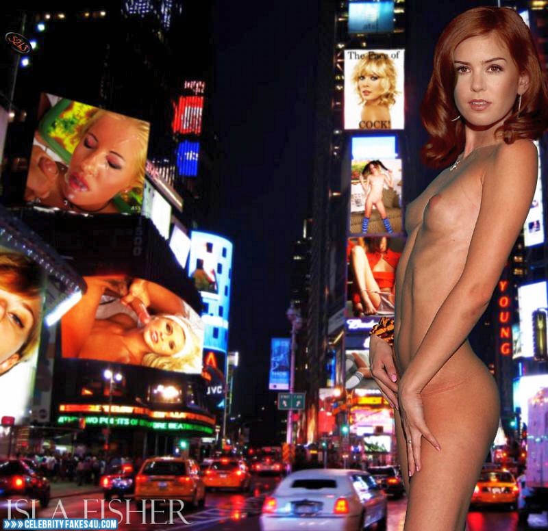 Isla Fisher Fake, Nude, Public, Tits, Porn