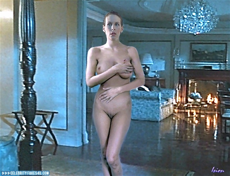 Jamie Lee Curtis Fake, Camel Toe, Naked Body / Fully Nude, Pantiless, Sexy Legs, Squeezing Breasts, Porn