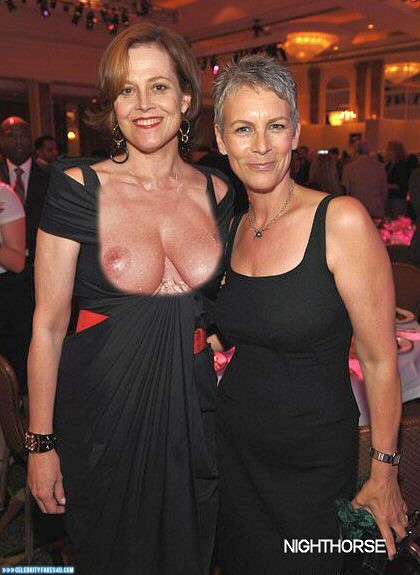 Jamie Lee Curtis Fake, Big Tits, Lesbian, Nip Slip, Public, Porn