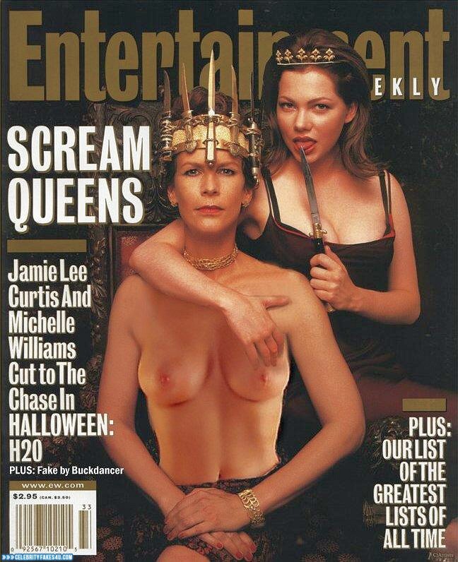 Jamie Lee Curtis Fake, Lesbian, Magazine Cover, Series, Tits, Porn