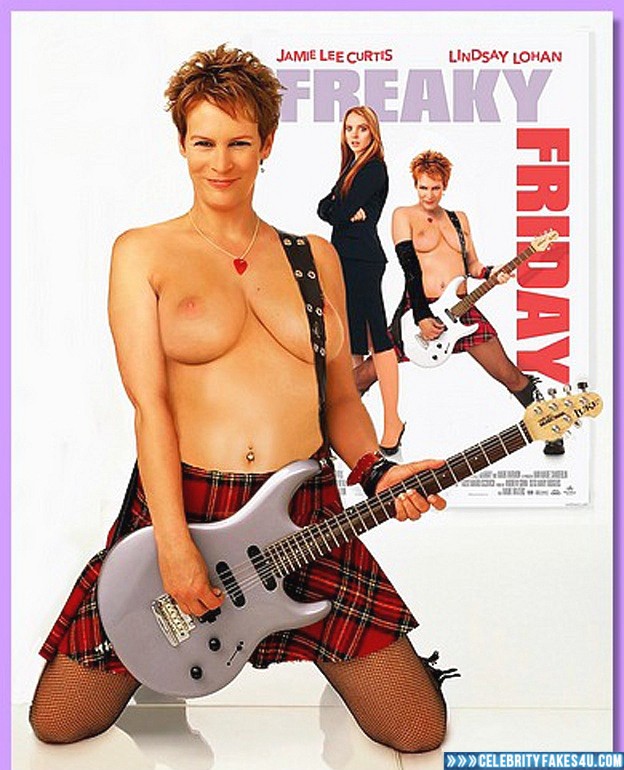 Jamie Lee Curtis Fake, Movie Cover, Nude, Tits, Porn