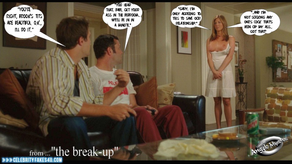 Jennifer Aniston Fake, Captioned, Nude, Series, The Break-Up, Tits, Porn