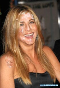 Jennifer Aniston Cum Facial 003