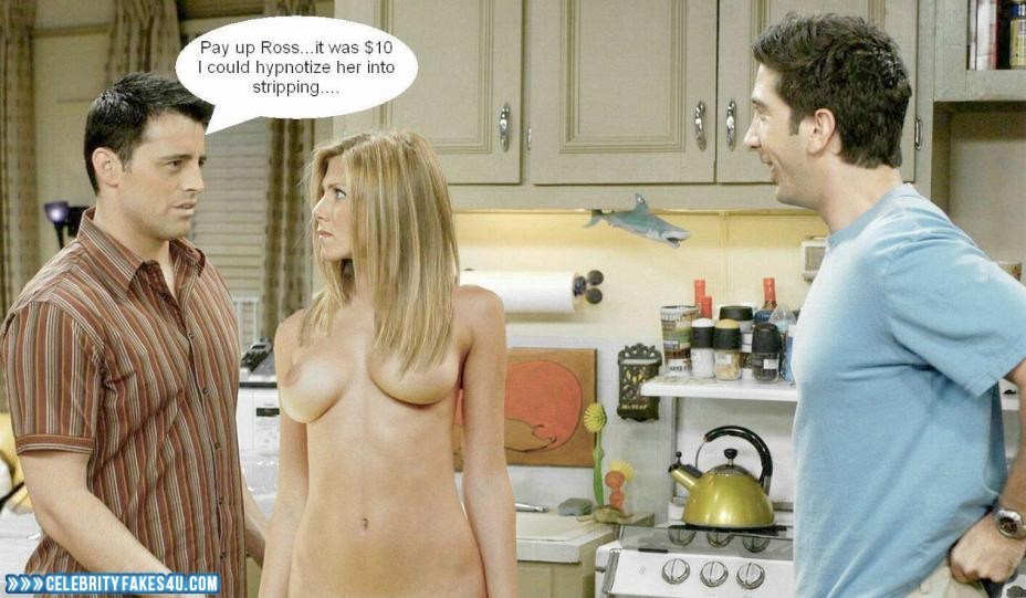 Jennifer Aniston Fake, Captioned, Friends, Series, Tits, Very Nice Tits, Porn