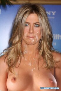 Jennifer Aniston Loves Drinking Cum Facial 001