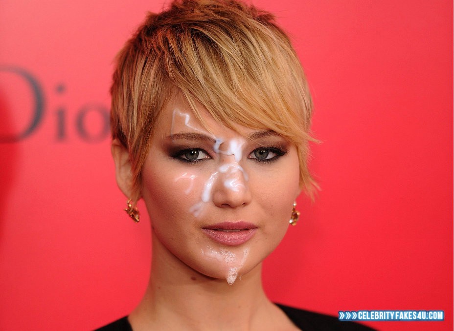 Jennifer Lawrence Facial Cumshot 003 Â« Celebrity Fakes 4U