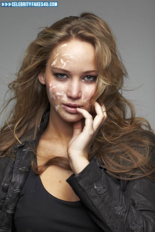 Jennifer Lawrence Fake, Cum Facial, Cumshot, Horny, Porn