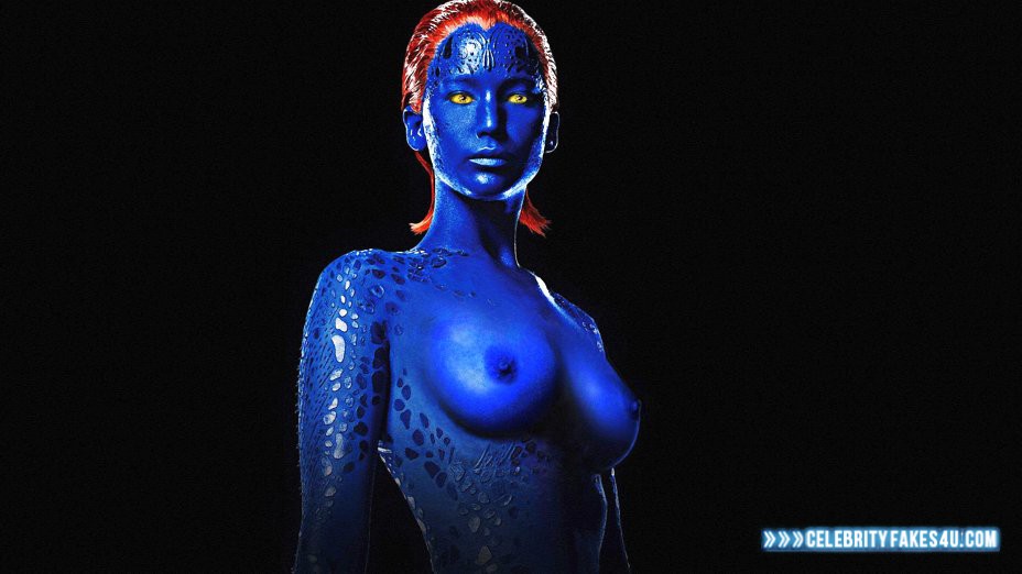 Jennifer Lawrence Fake, Series, Tits, Very Nice Tits, X-Men, Porn