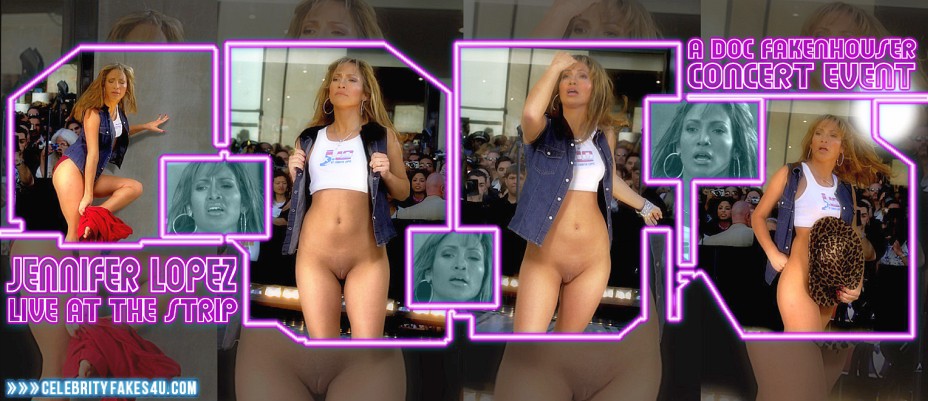 Jennifer Lopez Fake, Pantiless, Public, Porn